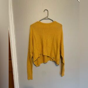 Hollister Yellow Crewneck Sweater